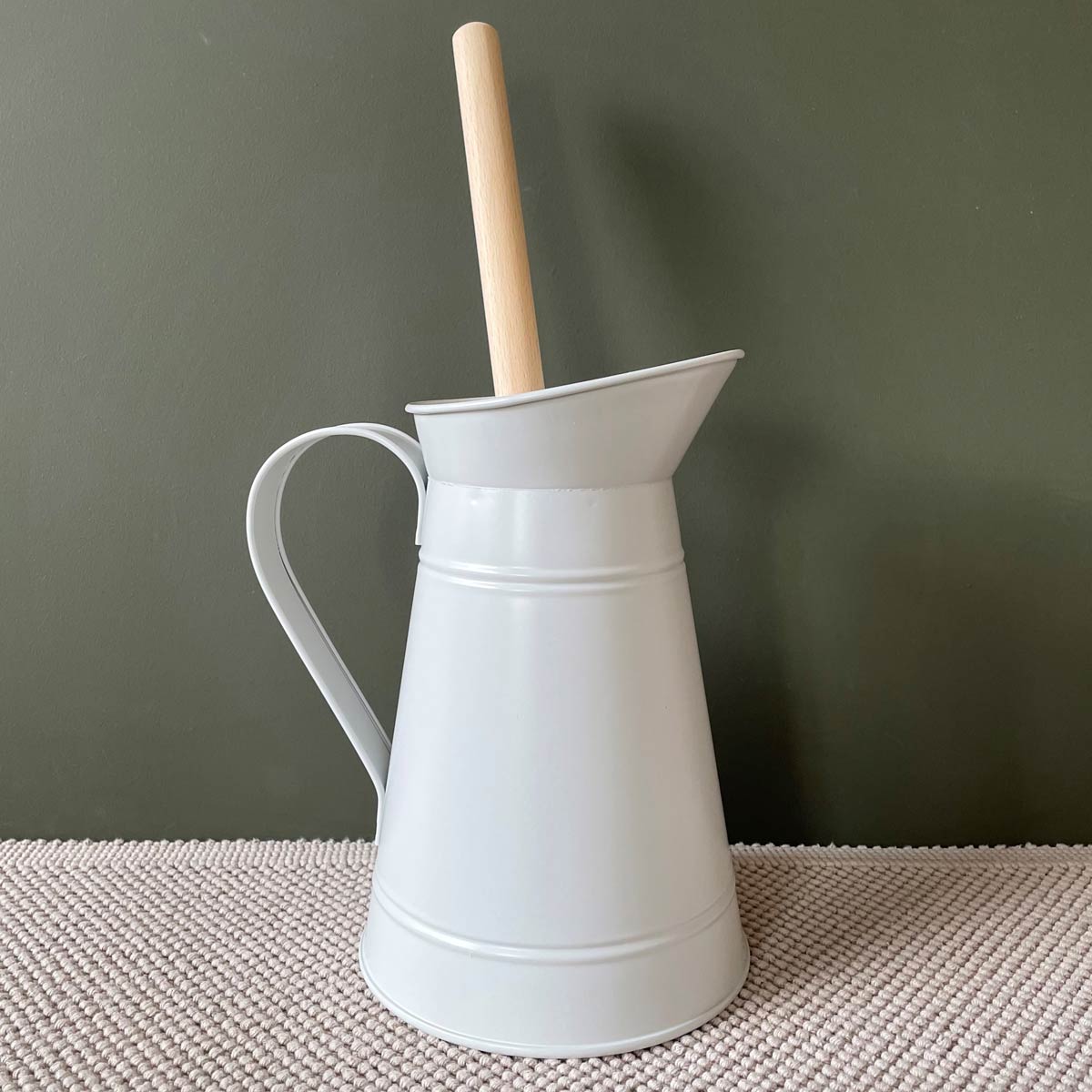 Loo Brush in Galvanised Jug - Image 3
