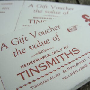 Tinsmiths Gift Voucher £50 - Image 1