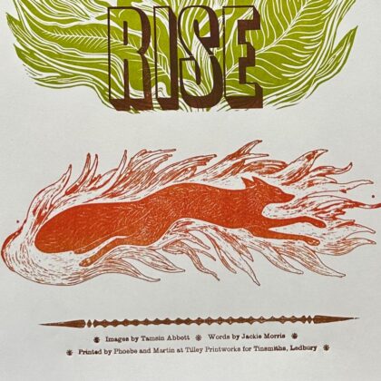 Wild Folk Letterpress Poster by Tamsin Abbott & Jackie Morris - Image 3