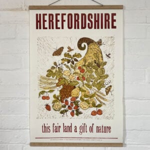 Herefordshire Cornucopia, Letterpress Poster Jen Whiskerd - Image 1