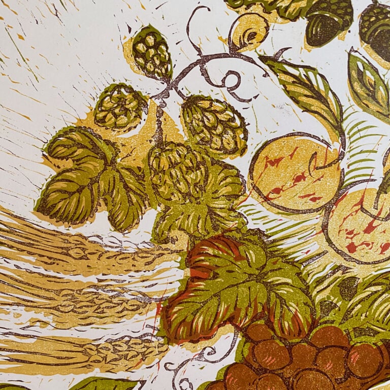 Herefordshire Cornucopia, Letterpress Poster Jen Whiskerd - Image 4