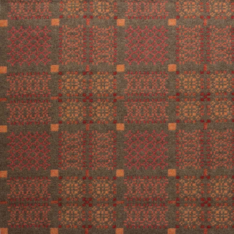 Knot Garden Welsh Throw - Copper