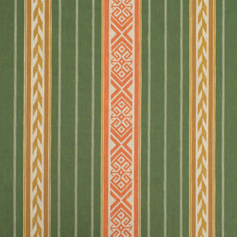 Kolomyya Linen Stripe - Green - Image 2