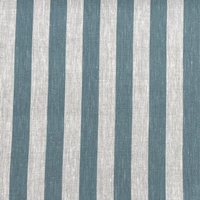Beta Linen Stripe - Mineral Blue - Image 2