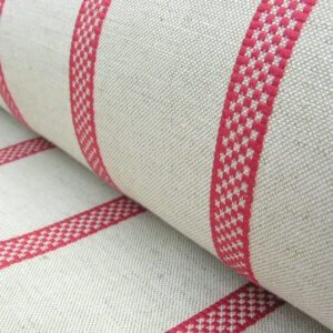 Hopsack Stripe - Peony