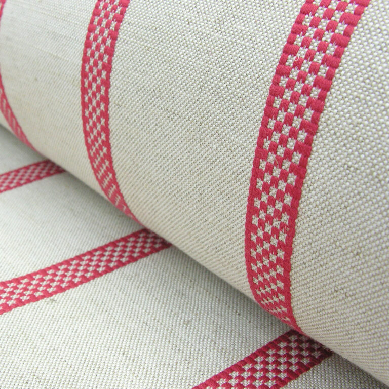 Hopsack Stripe - Peony