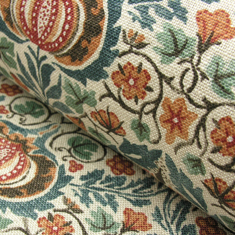 William Morris Little Chintz - Teal and Saffron