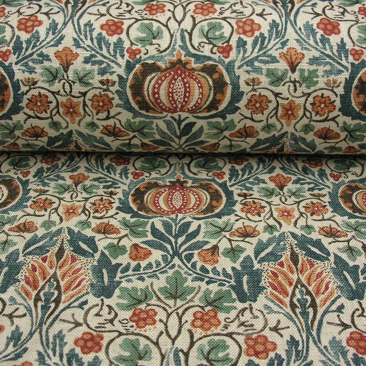 William Morris Little Chintz - Teal and Saffron - Image 3