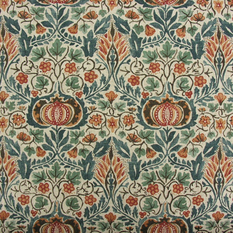 William Morris Little Chintz - Teal and Saffron