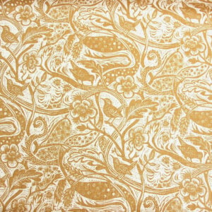 Mark Hearld Wren - Ochre Heavyweight Linen - Image 3
