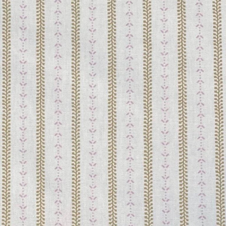 Maya Stripe Ivory - Soft Gold and Pink - Image 2