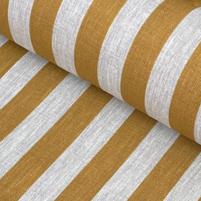 Beta Linen Stripe - Ochre