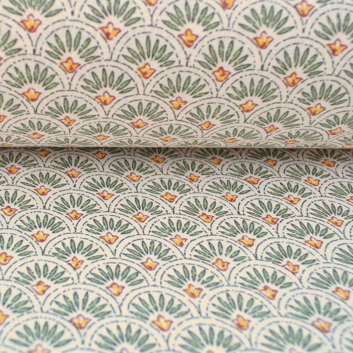 Oilcloth Scallop - Green - Image 3
