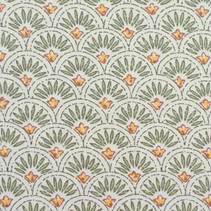 Oilcloth Scallop - Green