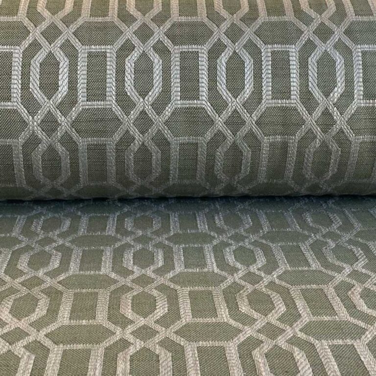Upholstery Fabric Lattice - Olive Green - Image 5
