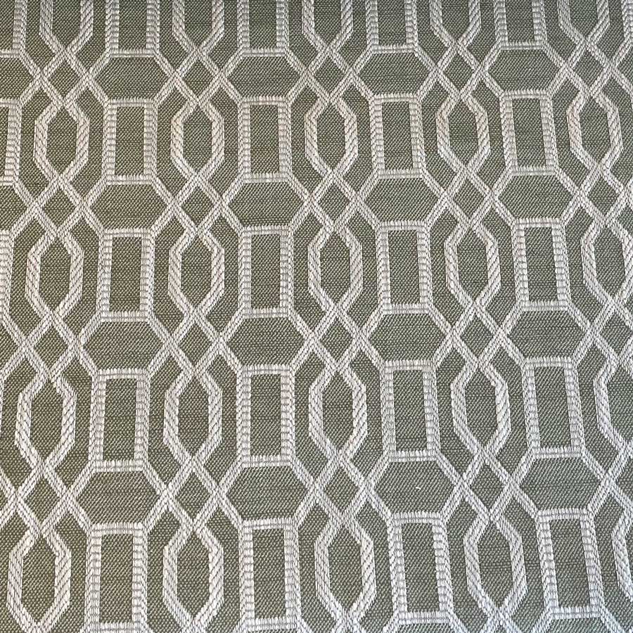 Upholstery Fabric Lattice - Olive Green