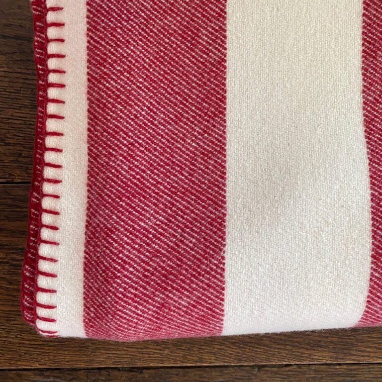Broadstripe Welsh Single Blanket - Red
