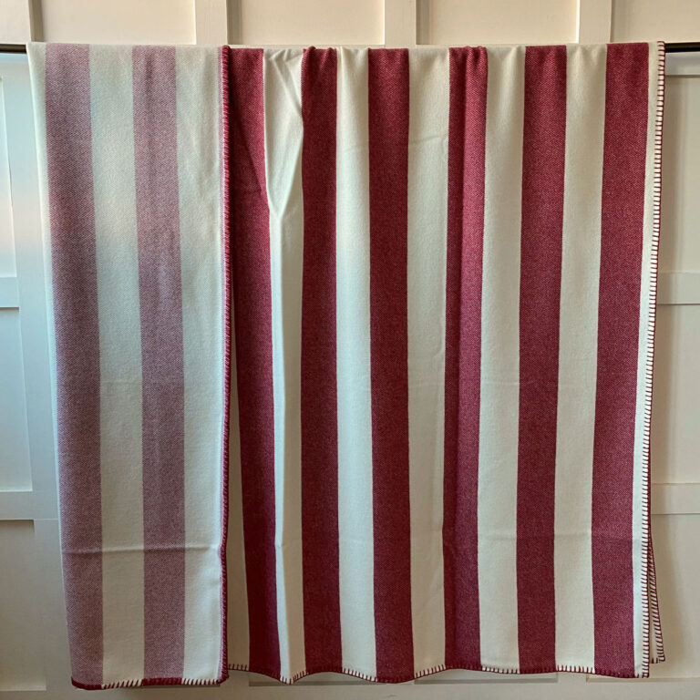 Broadstripe Welsh Single Blanket - Red - Image 4