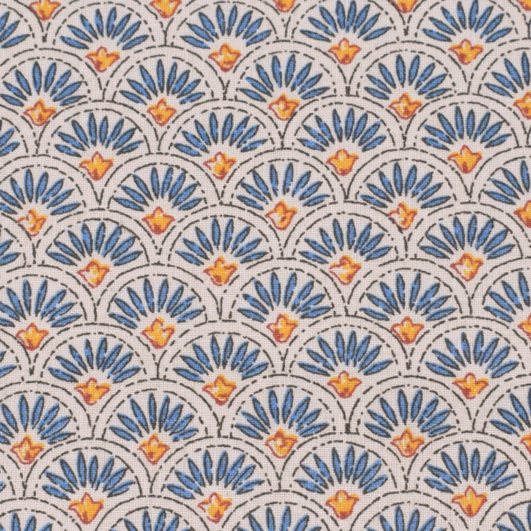 Oilcloth Scallop - Indigo - Image 2