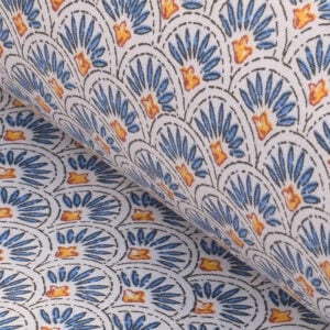 Oilcloth Scallop - Indigo