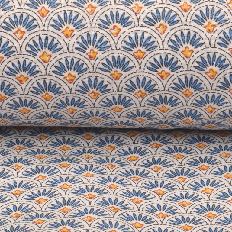 Oilcloth Scallop - Indigo - Image 3