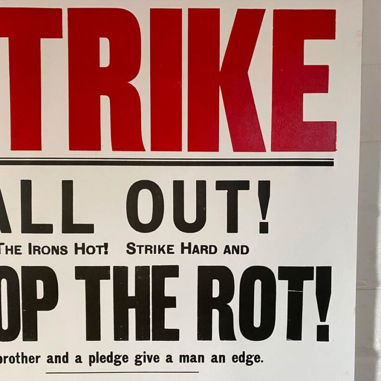 Strike, Letterpress Poster - Image 2