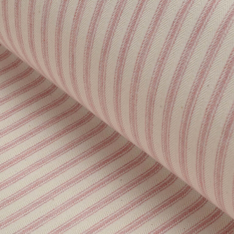 Pink Ticking Fabric