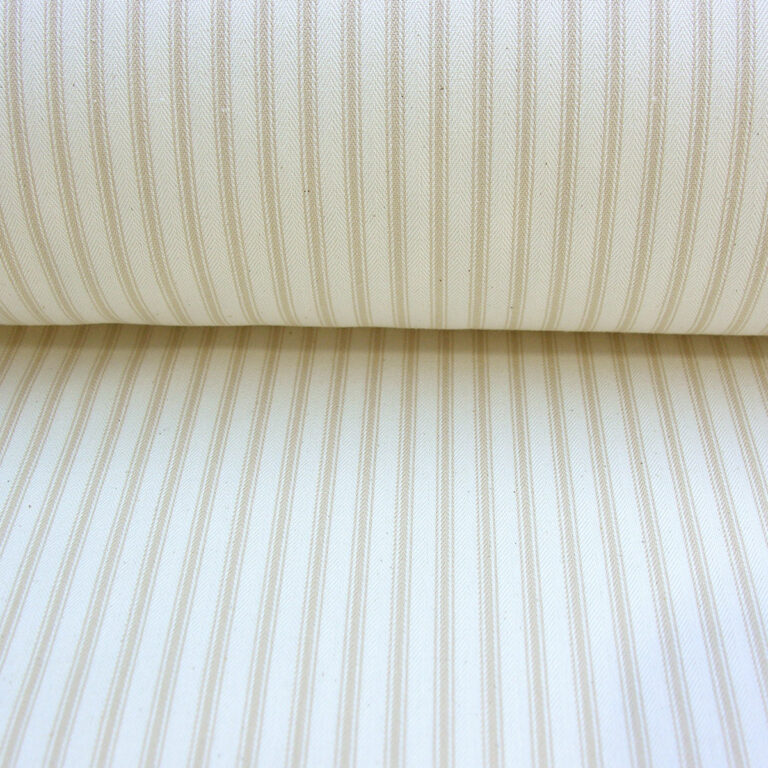 Ticking Fabric - Cream - Image 3