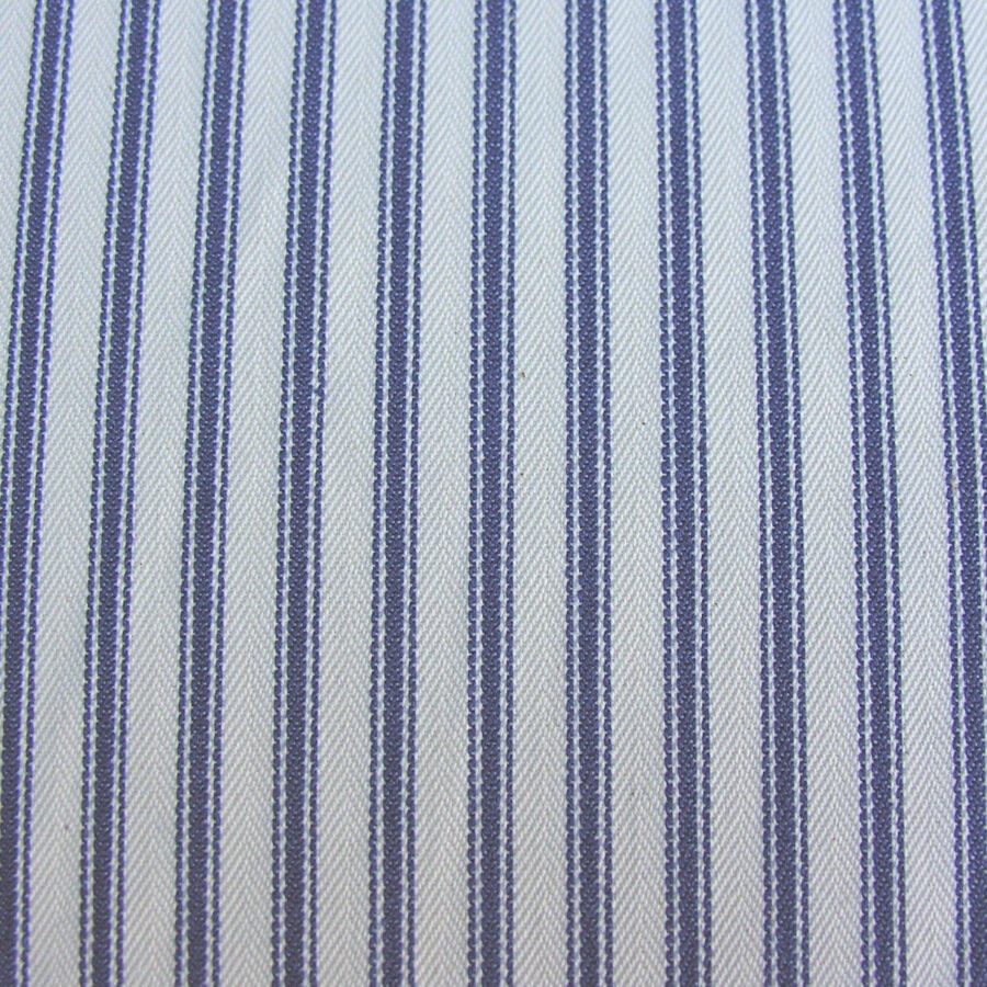 Ticking Fabric - Navy