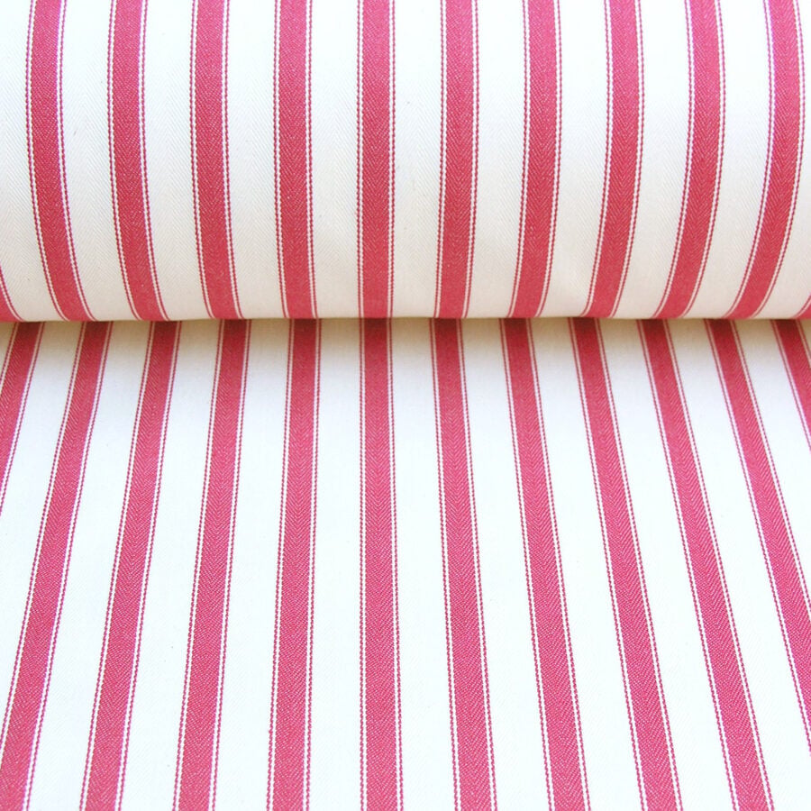 Ticking Fabric Large - Peony