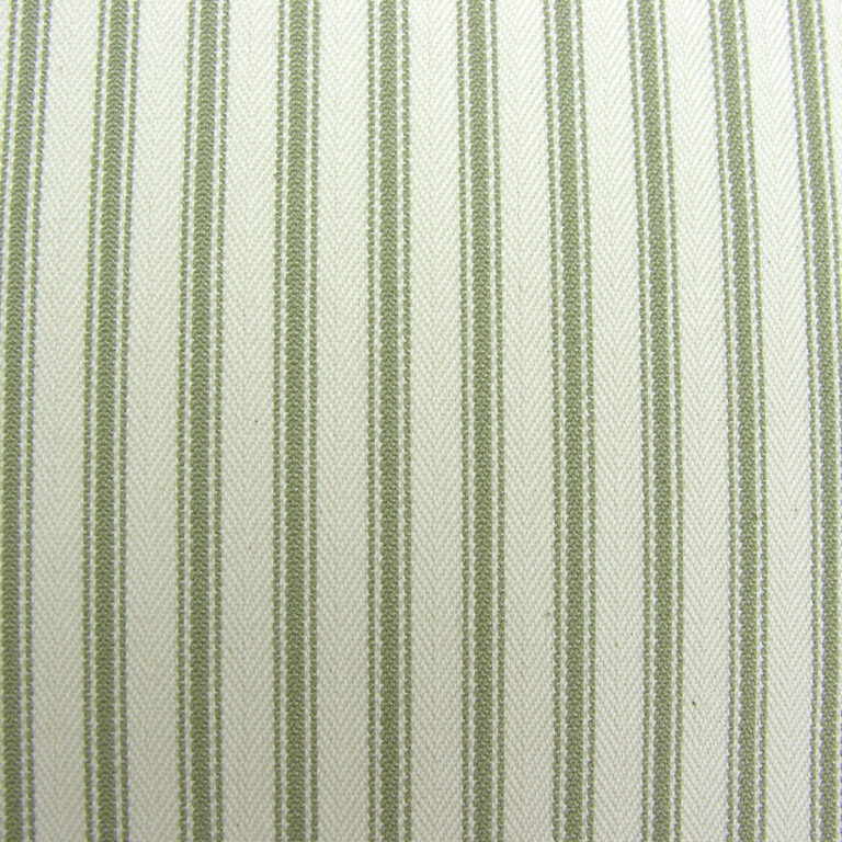 Green Ticking fabric for curtains