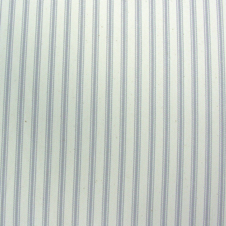 Ticking Fabric - Silver Grey - Image 2