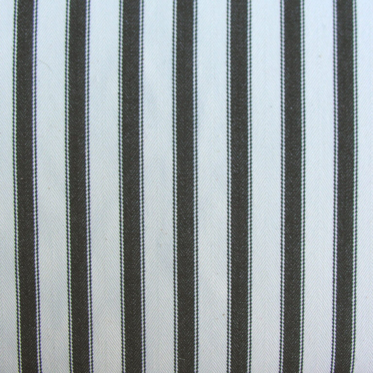 Ticking Fabric Large - Black - Image 2