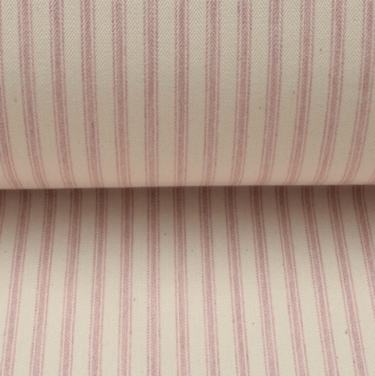 Ticking Fabric - Pink - Image 3