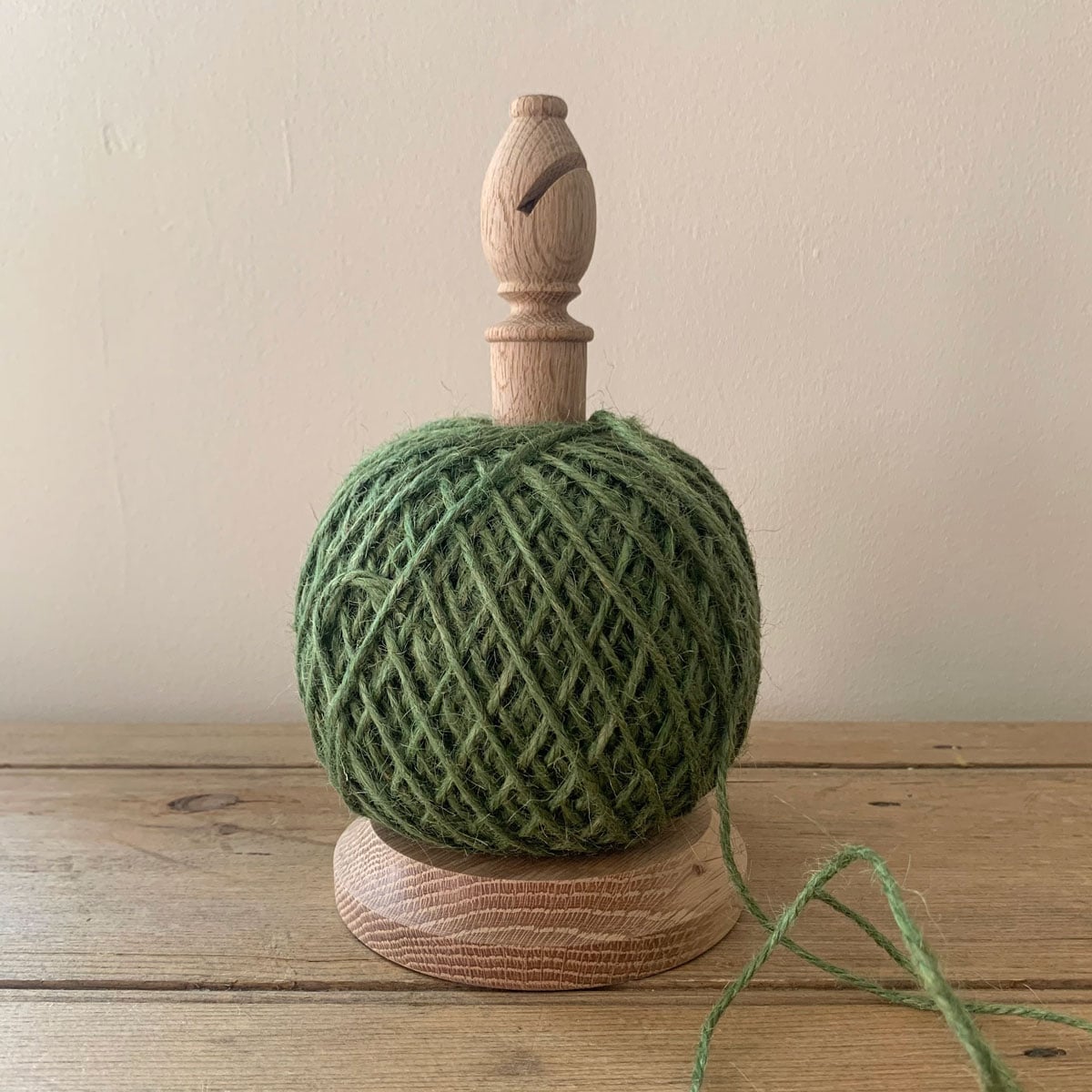 Twine Stand with Cutter - Green Jute - Image 3