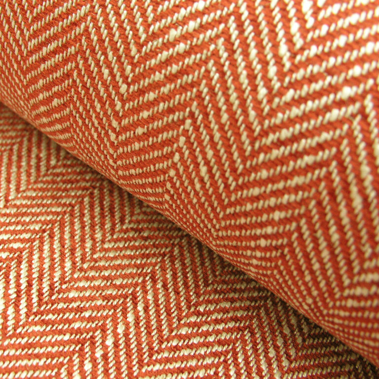 Upholstery Fabric Spey Herringbone - Brick Red