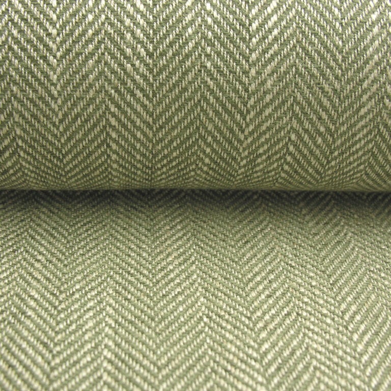 Upholstery Fabric Spey Herringbone - Sage Green - Image 3