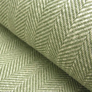 Upholstery Fabric Spey Herringbone - Sage Green