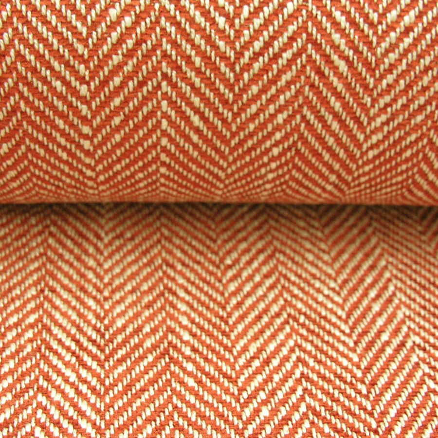 Upholstery Fabric Spey Herringbone - Brick Red