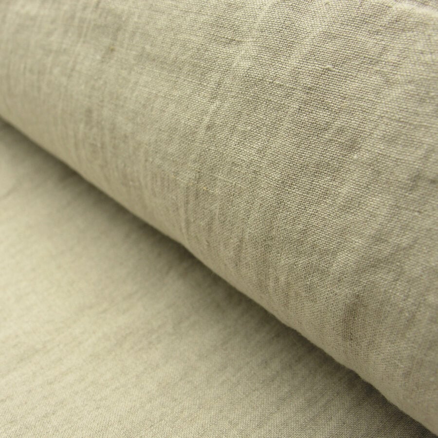 Wide Washed Linen - Natural