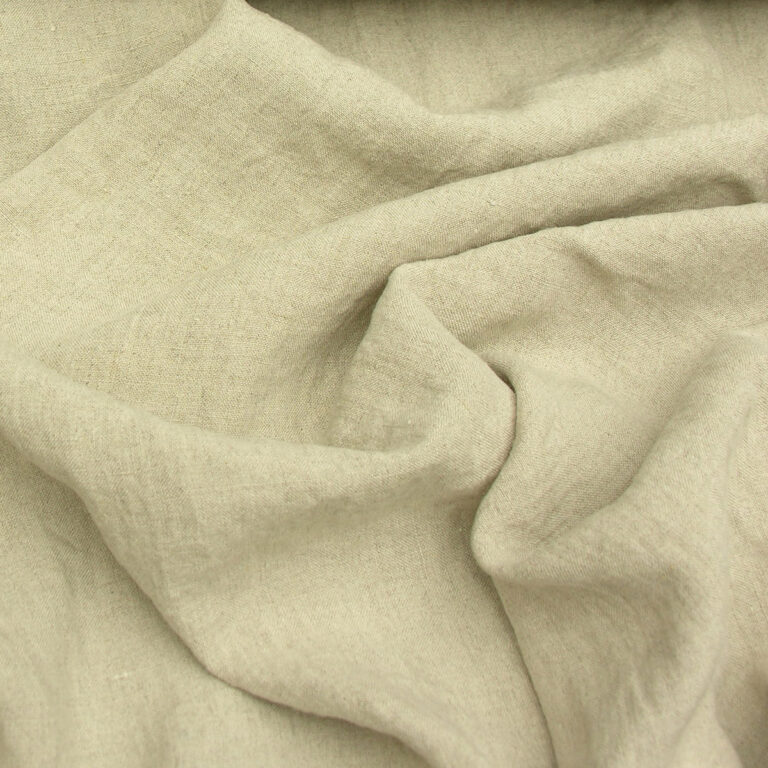 Wide Washed Linen - Natural - Image 3