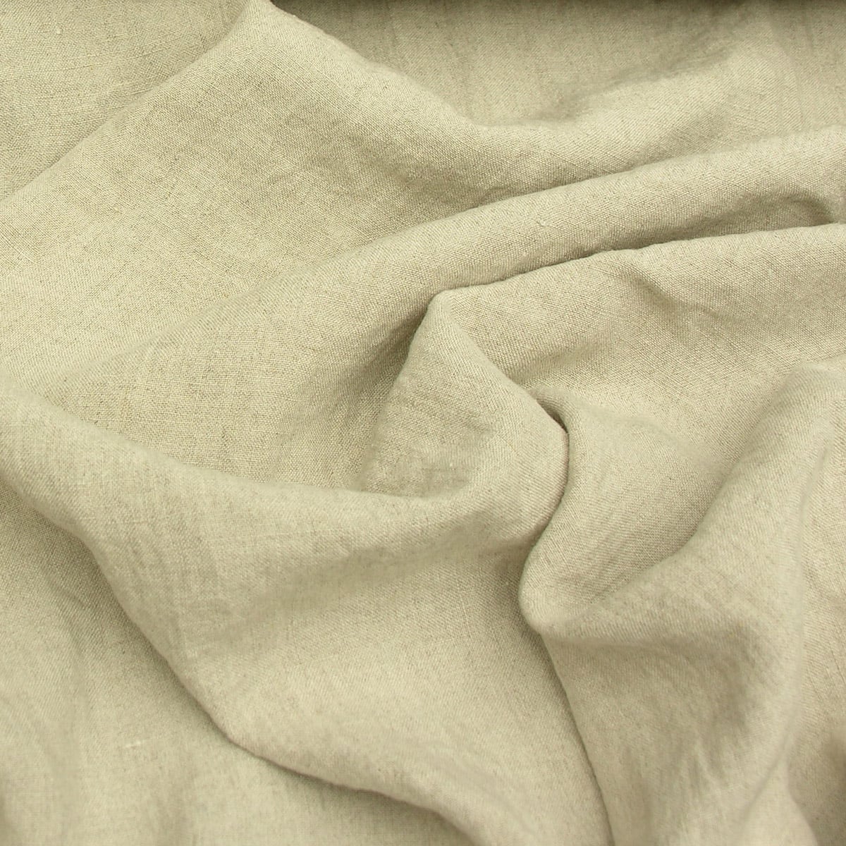 Wide Washed Linen - Natural - Image 3