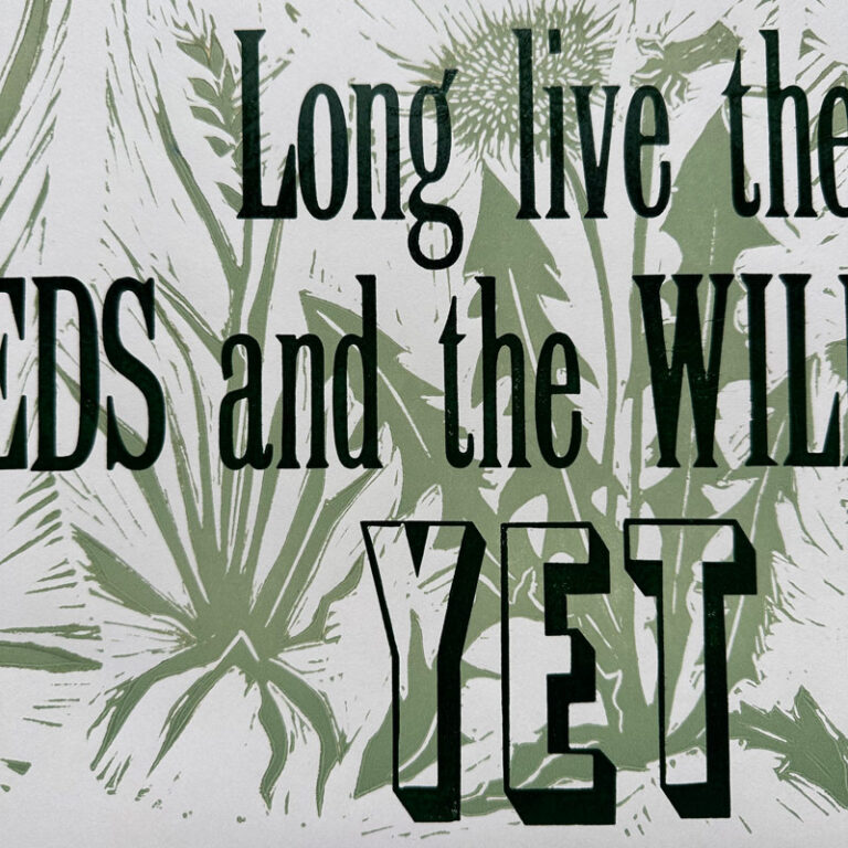 Wildness, Letterpress Poster - Image 2