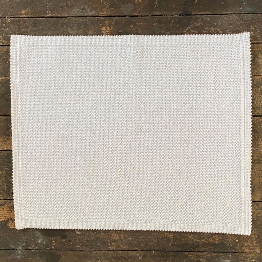 Heavy Cotton Bathmat White