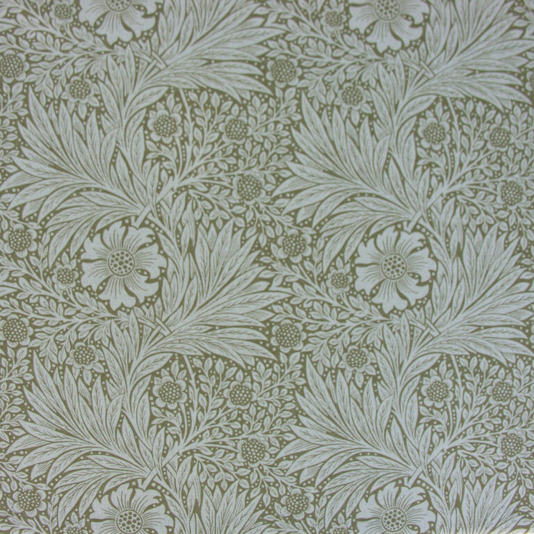 William Morris Marigold - Olive and Linen - Image 2
