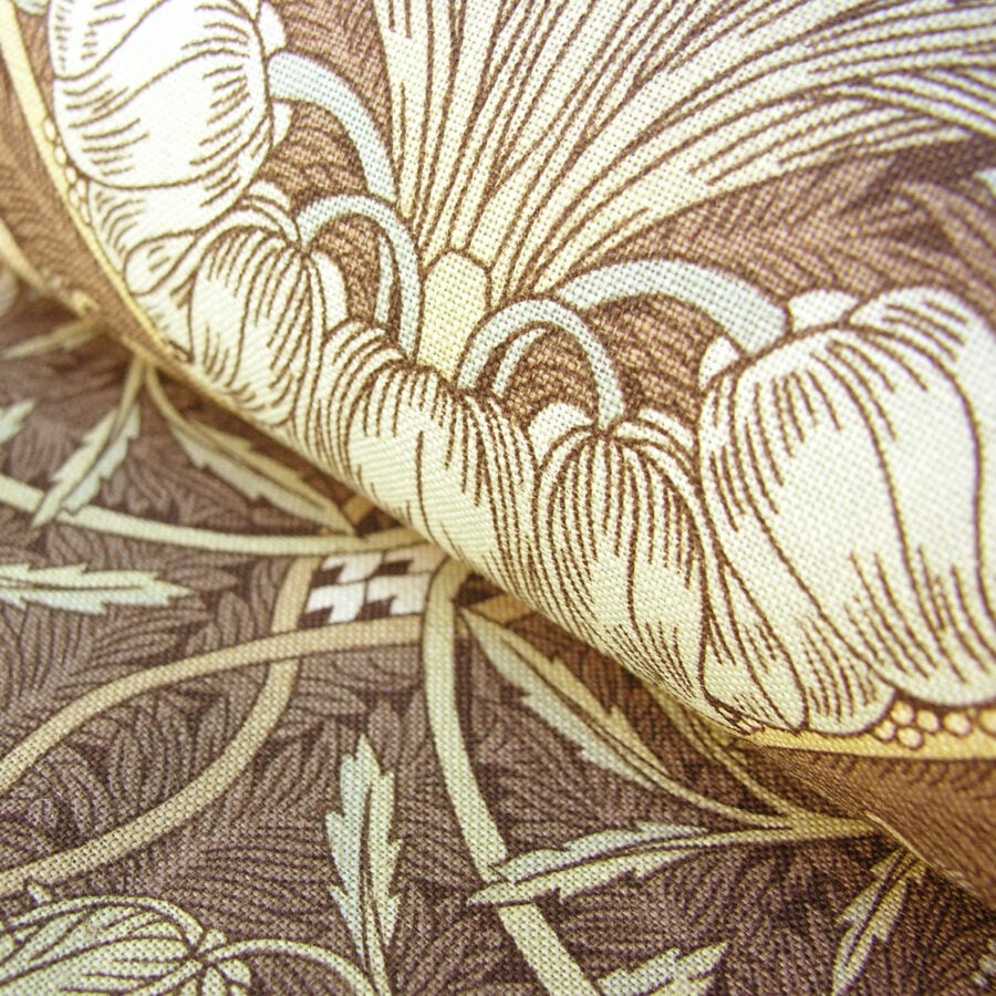 William Morris Honeysuckle & Tulip - Brown and Blue