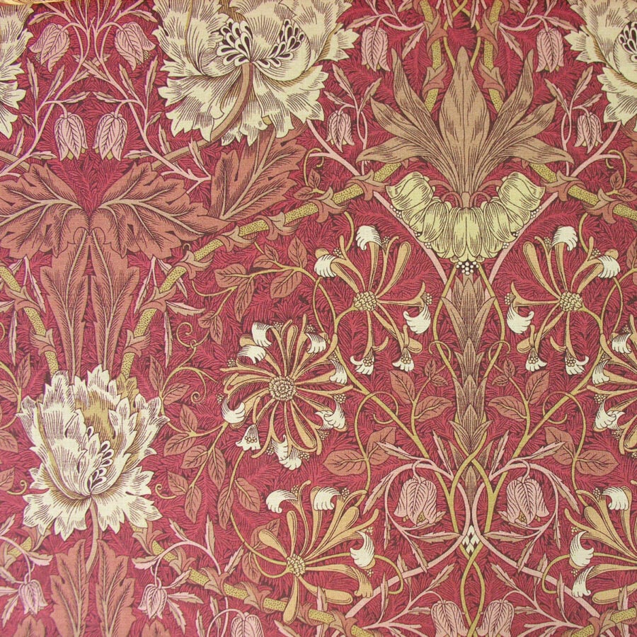 William Morris Honeysuckle & Tulip - Brick and Russet