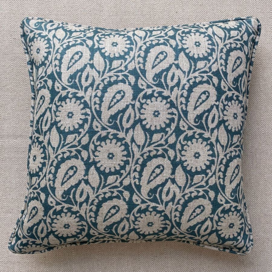 Agnes Cushion - Teal