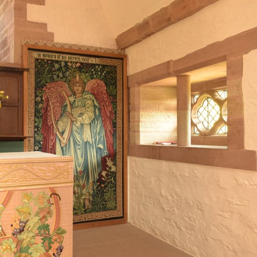 One of Two Tapestries designed by Edward Burne-Jones and made in The Morris Workshops.