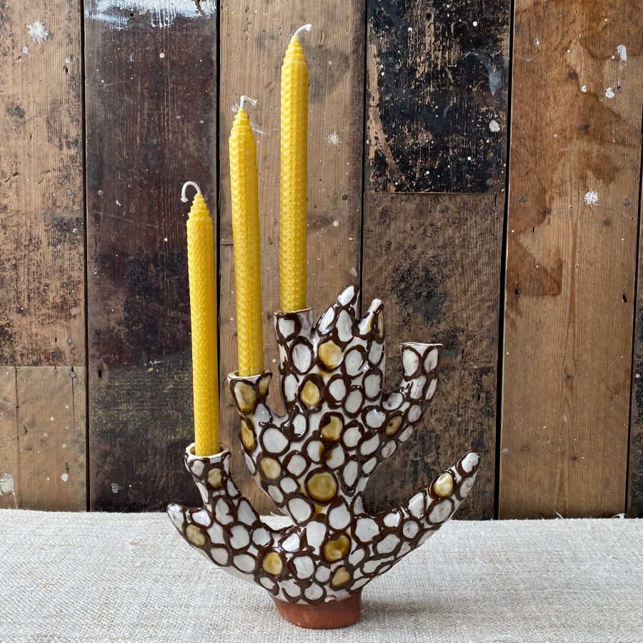 Erica Taylor Low Hawthorn Candelabra ETLC2